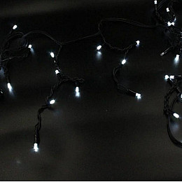 Гирлянда-бахрома уличная Xmas Сосульки W-2 Белый свет