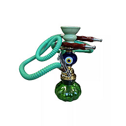 Кальян скляний Huka Тиковка на 2 персони 25 см Різнокольоровий (DN18152)