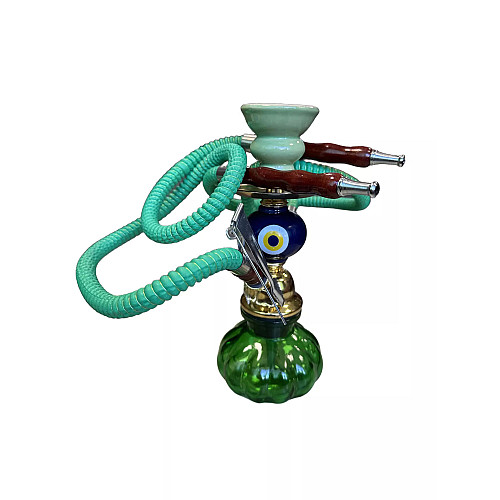 Кальян скляний Huka Тиковка на 2 персони 25 см Різнокольоровий (DN18152)