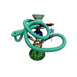 Кальян скляний Huka Тиковка на 2 персони 25 см Різнокольоровий (DN18152)