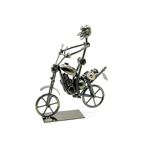 Фигурка техно-арт No Brand Байкер 24х22х9 см Серый (DN25745)