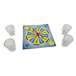 Ігра рулетка з рюмками 15х15х4 см Різнокольоровий (DN26028)