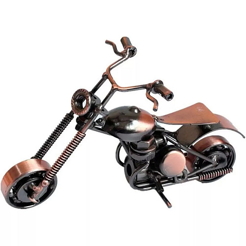 Фигурка техно-арт No Brand Байк 10х15х6 см Медно-черный (DN26480)