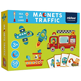 Магнитная книга MiDeer Транспорт (MD1040)