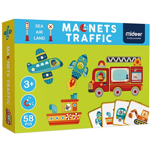 Магнитная книга MiDeer Транспорт (MD1040)