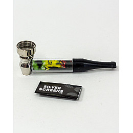 Трубка курительная металлическая №HL-YD038-3 Bob Marley (do178-hbr)