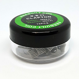 Комплект спиралей PREBUILT Clapton Coil 0.8 10 шт Ом (bs065-hbr)