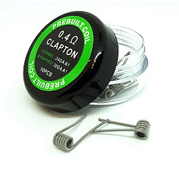 Комплект спиралей PREBUILT Clapton Coil 10 шт 0.4 Ом (bs063-hbr)