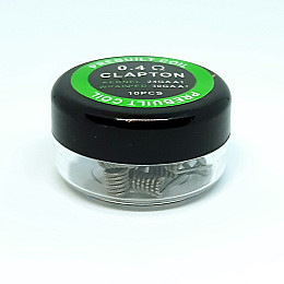 Комплект спиралей PREBUILT Clapton Coil 10 шт 0.4 Ом (bs063-hbr)