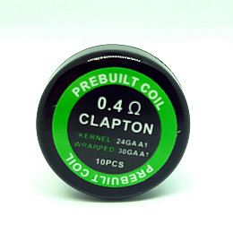 Комплект спиралей PREBUILT Clapton Coil 10 шт 0.4 Ом (bs063-hbr)