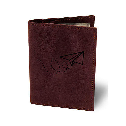 Кожаная обложка для автодокументов BermuD B 02-18Br-01-1 Бордовый