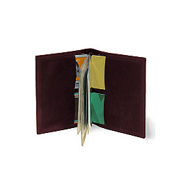 Кожаная обложка для автодокументов BermuD B 02-18Br-01-1 Бордовый