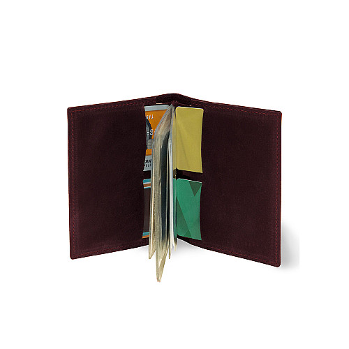 Кожаная обложка для автодокументов BermuD B 02-18Br-01-1 Бордовый