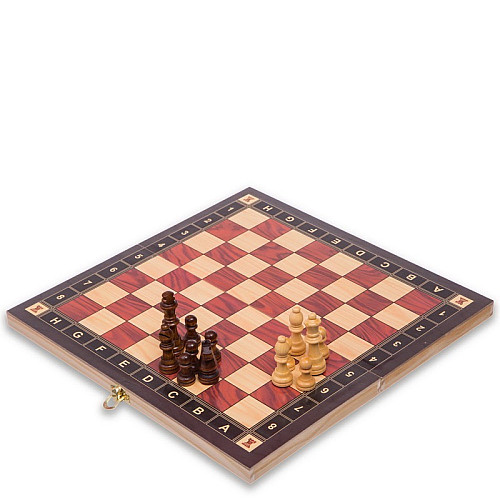 Шахматы шашки нарды 3 в 1 деревянные с магнитом SP-Sport ZC034A 34см x 34см