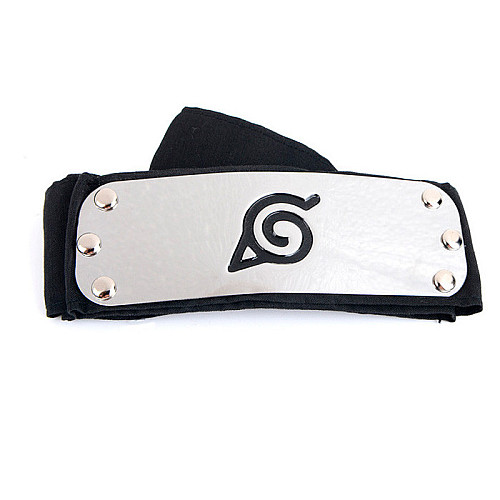 Повязка Наруто Деревня Скрытого Листа Bioworld Черная 6955