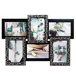 Мультирамка Black Silver на 6 фотографій Sabefet T-FX30250