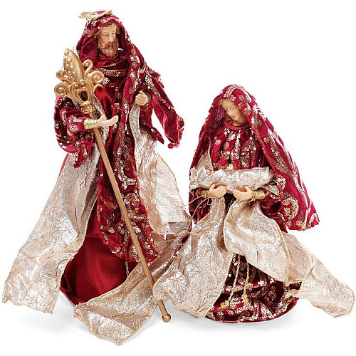 Статуэтка Вертеп 2 фигуры 30 см и 40 см, красная Bona DP42690