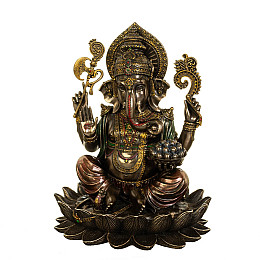 Статуэтка декоративна Ганеш - Бог мудрості та благополуччя Veronese AL74249