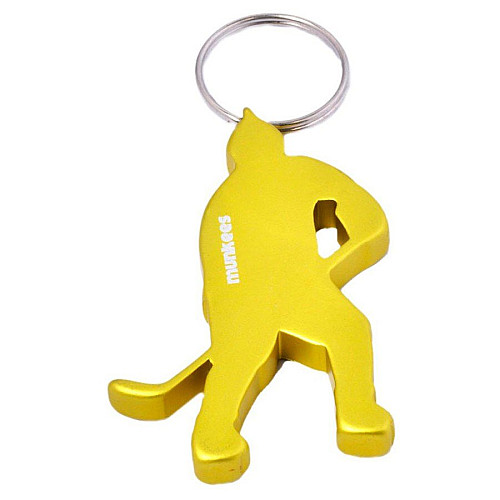 Брелок-откривачка Munkees 3497 Гравець у хокей на льоду Жовтий (1012-3497-YL)