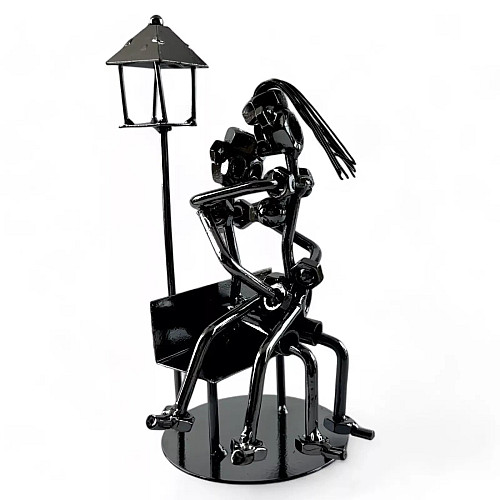 Фигурка техно-арт No Brand Влюбленные 11х20х11 см Черный (DN24399)