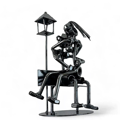 Фигурка техно-арт No Brand Влюбленные 11х20х11 см Черный (DN24399)