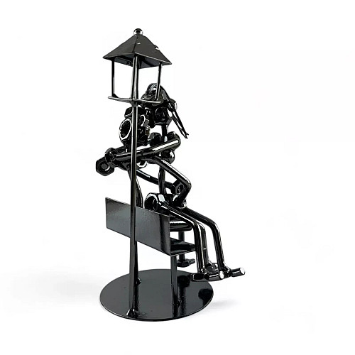 Фигурка техно-арт No Brand Влюбленные 11х20х11 см Черный (DN24399)