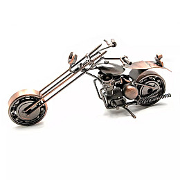 Фигурка техно-арт No Brand Байк 24х13х7 см Медно-черный (DN25000)