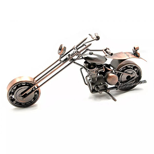 Фигурка техно-арт No Brand Байк 24х13х7 см Медно-черный (DN25000)