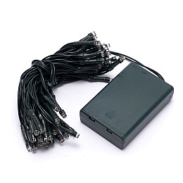 Гірлянда на батарейках 50 LED 1 режим - статичний 3,5 м біла тепла