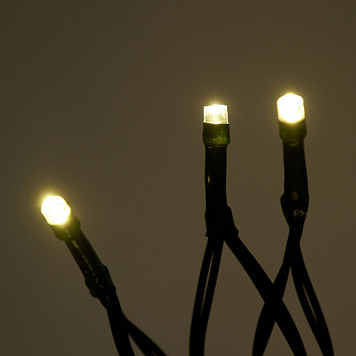 Гірлянда на батарейках 50 LED 1 режим - статичний 3,5 м біла тепла