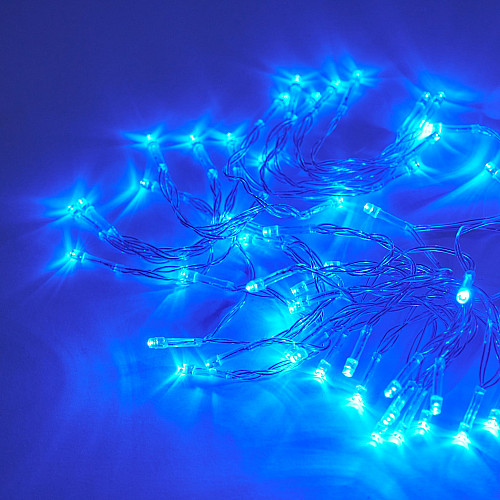 Гірлянда на батарейках 50 LED 2 Режими - статичний, миготливий 3.5 м синя