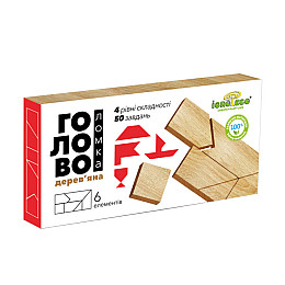 Дерев'яна головоломка "Танграм" Igroteco 900569 6 елементів