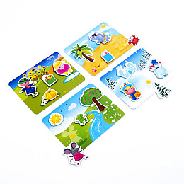 Игра настольная на липучках "Какое время года?" Vladi Toys VT1302-25 укр