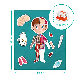 Розвиваюча магнітна гра "Людське тіло" DoDo 200220 123 ел