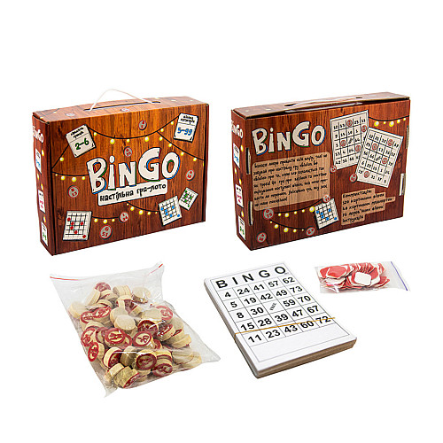 Настольная игра-лото "BinGo" Strateg 30757 укр
