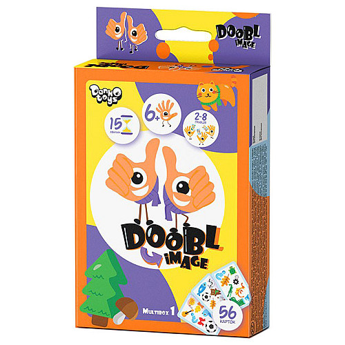Настільна розважальна гра "Doobl Image" Danko Toys DBI-02 міні укр Multibox 1