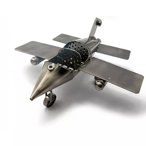 Фигурка техно-арт No Brand Самолет 20х21,5х10 см Серый (DN25479)