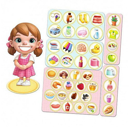 Дерев'яна настільна гра "Смачне-несмачне" Ubumblebees ПСФ091 PSF091 сортер-комодик