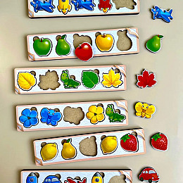 Дерев'яна настільна гра "Кольори" Ubumblebees ПСД071 PSD071 сортер-комодик