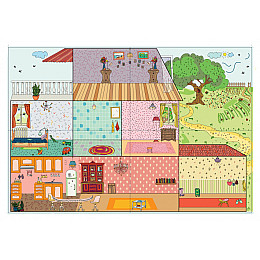 Игра с многоразовыми наклейками Умняшка "Кукольный домик" КП-003 KP-003
