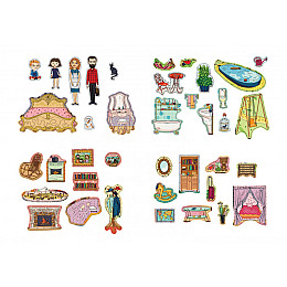 Игра с многоразовыми наклейками Умняшка "Кукольный домик" КП-003 KP-003