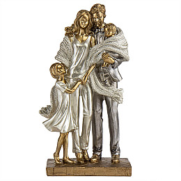 Фигурка декоративная Lefard Strong family 26x14x10 cm Золотистый (AL186612)