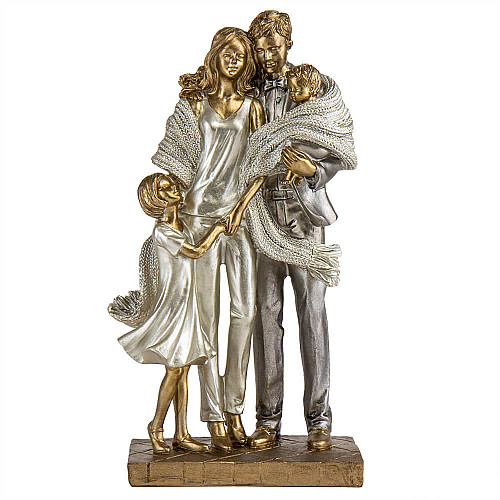Фигурка декоративная Lefard Strong family 26x14x10 cm Золотистый (AL186612)