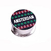 Гриндер для измельчения табака ASHTRAY Amsterdam HL-179 Конопля+XXX 45х24 мм Silver (10863-hbr)