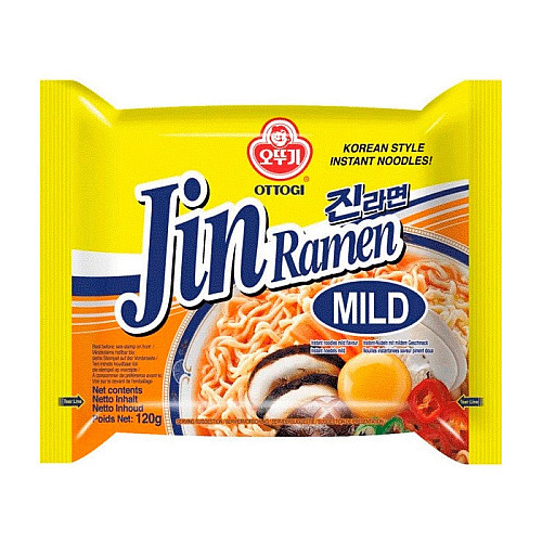 Лапша Рамен Джин Рамен средне острая Ottogi 120г (19274)
