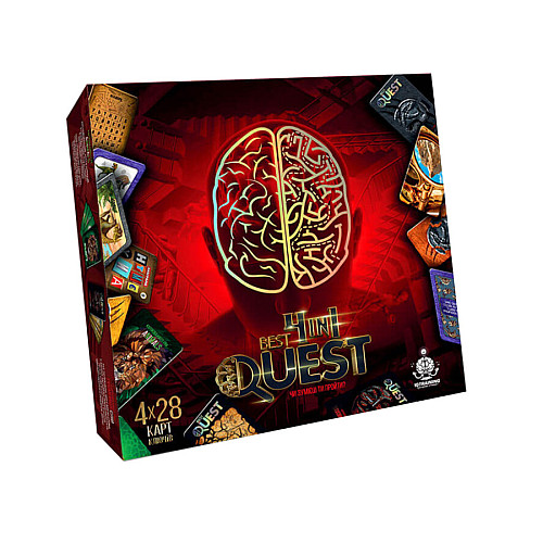 Карточна квест-гра "BEST QUEST 4in1" Danko Toys BQ-02-01U укр