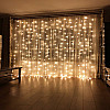 Гирлянда штора No Brand 200х200 см 250 LED Теплый белый свет (1499345201)