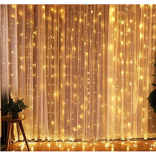 Гирлянда Штора No Brand 300х300см 400 LED Теплый белый (1502805561)