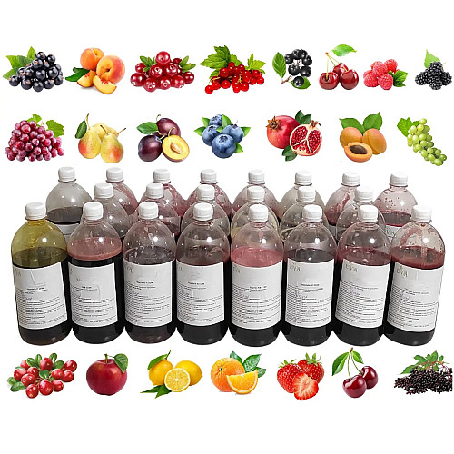 Дегустаційний набір сиропів Eva 22 смаку по 1 кг