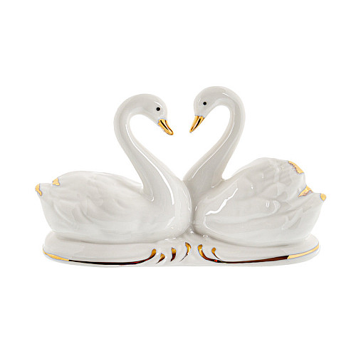 Фигурка интерьерная фарфор Two Swans 16 cm Lefard